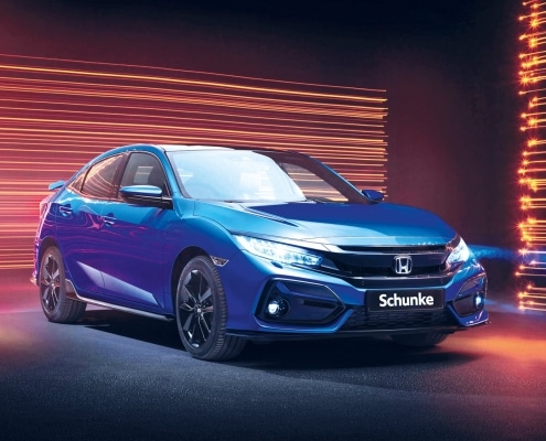 Honda Civic 2020 Facelift blau