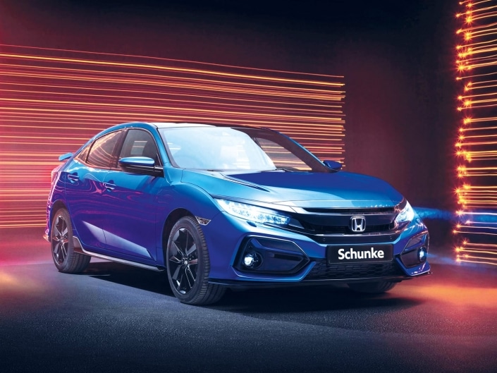 Der neue HONDA Civic Honda Civic 2020 Facelift blau