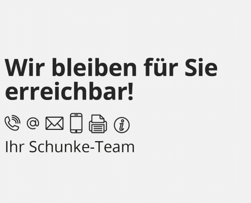 Wir bleiben für Sie erreichbar!
