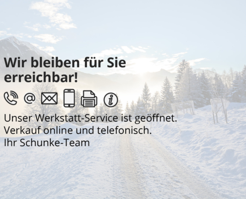 Wir bleiben für Sie erreichbar! 1 Wir bleiben für Sie erreichbar!