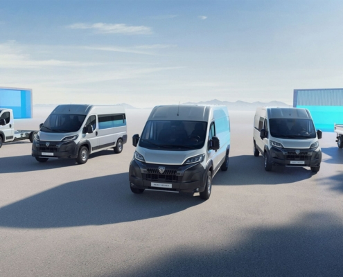 Fünf Peugeot Boxer